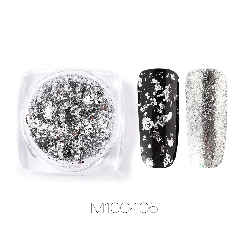 M100406 ROSALIND порошок для ногтей Блестящий Galaxy голографический блеск DIY лак для ногтей пигмент порошок зеркало волшебный Маникюр украшения ногтей искусство - Цвет: M100406
