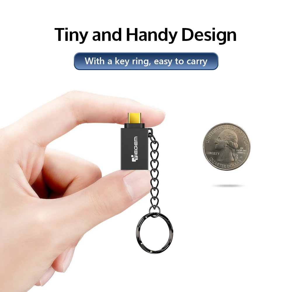 Адаптер TIEGEM type C type-C на USB 3,0 OTG кабель адаптер USB C конвертер для One plus 6T 5 Xiaomi Mi 8 huawei USB C OTG адаптер