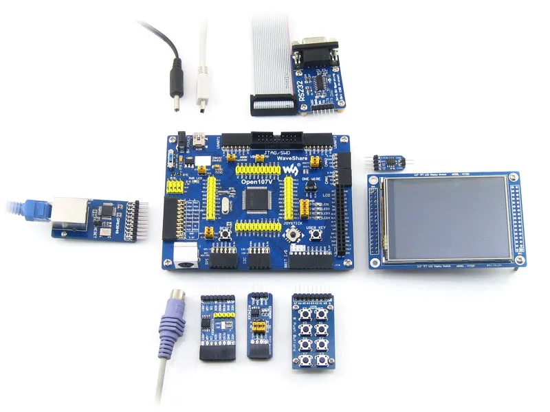 Макетная плата WS STM32 Open107V посылка B для STM32F107V series STM32F107VCT6 MCU с 9 модулями