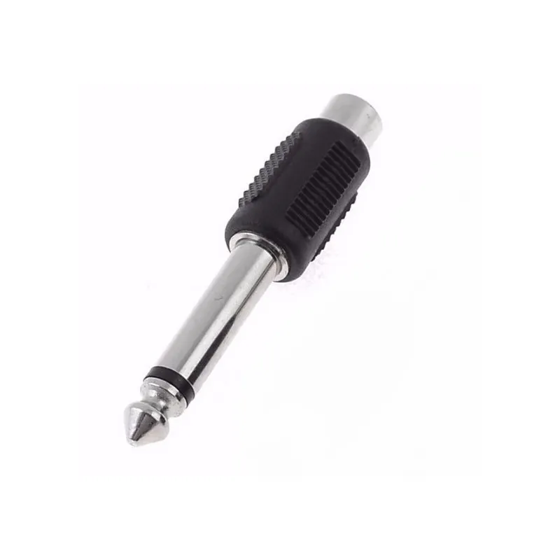 

6.35mm 1/4" Mono Plug Male to RCA Female F/M Connector Adapter #DYA012