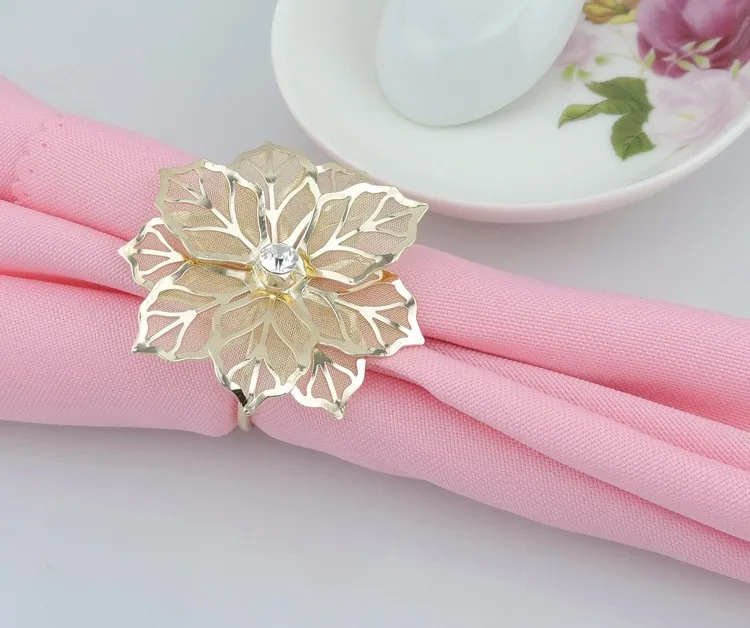 

50pcs/lot Exquisite high-end hotel restaurant dedicated napkin ring mouth cloth napkin ring napkin ring seat ring