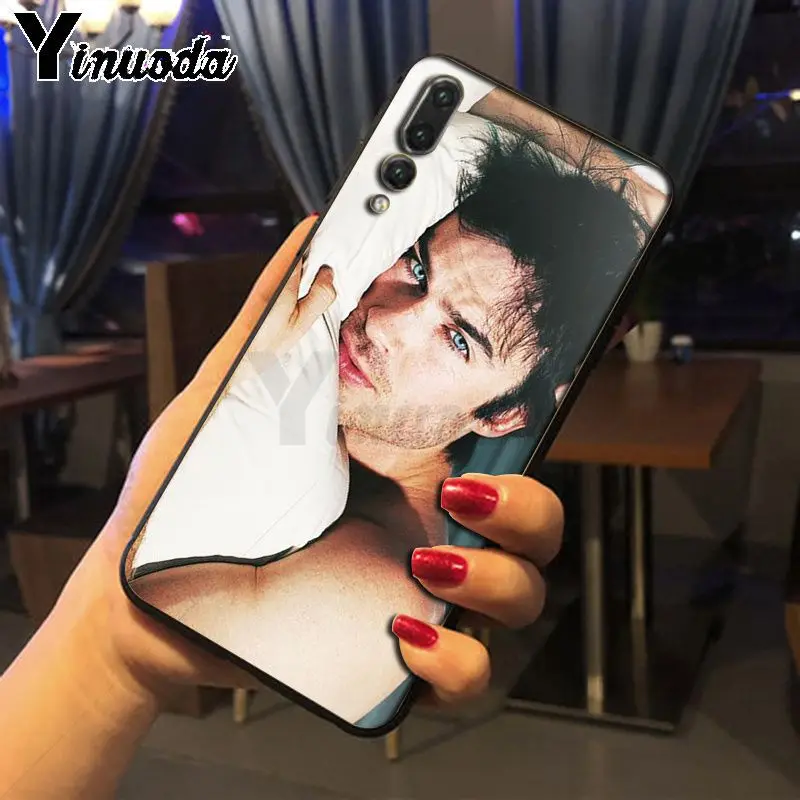 Yinuoda Дневники вампира черный ТПУ Мягкий силиконовый чехол для телефона huawei p20 pro