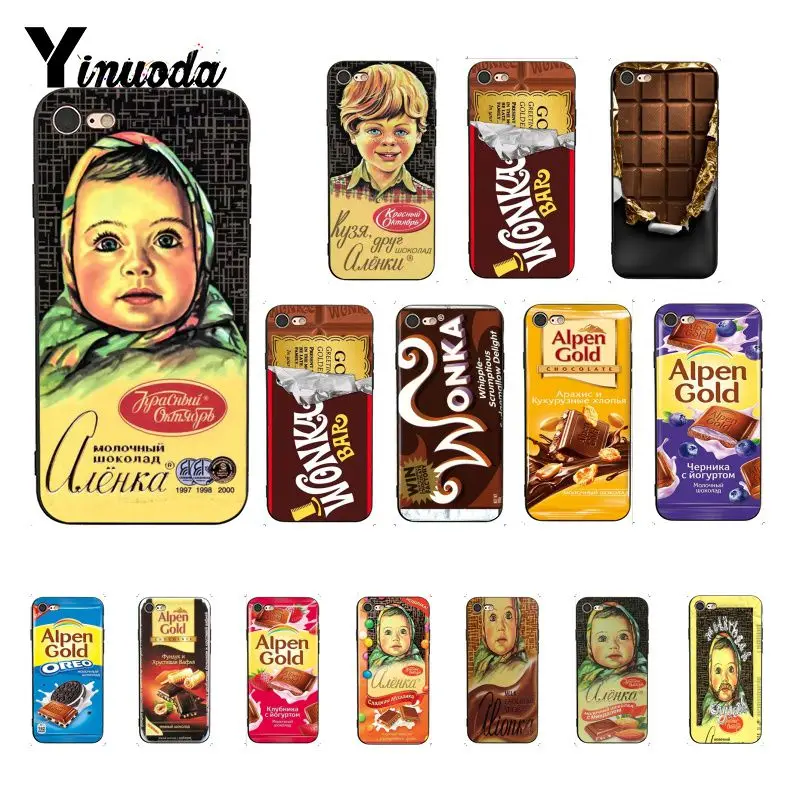 Yinuoda Аленка бар с изображением шоколада wonka пользовательские фото мягкий чехол для телефона для iPhone 8 7 6 6S 6Plus X XS MAX 5 5S SE XR 10 Чехол