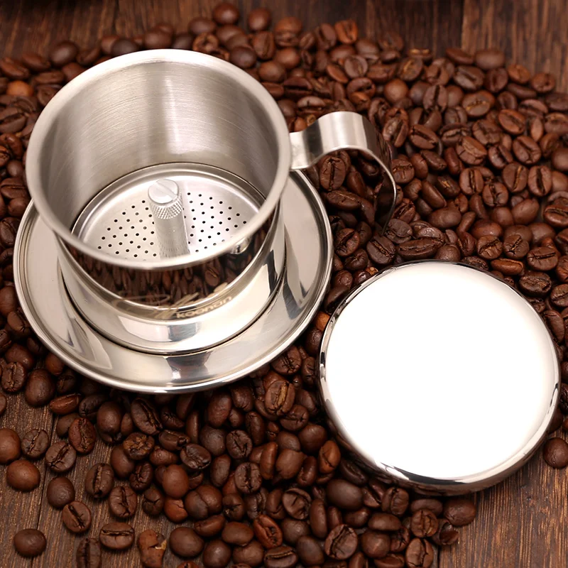 Вьетнамский кофе Dripper Нержавеющая сталь фильтр многоразовые Вьетнам