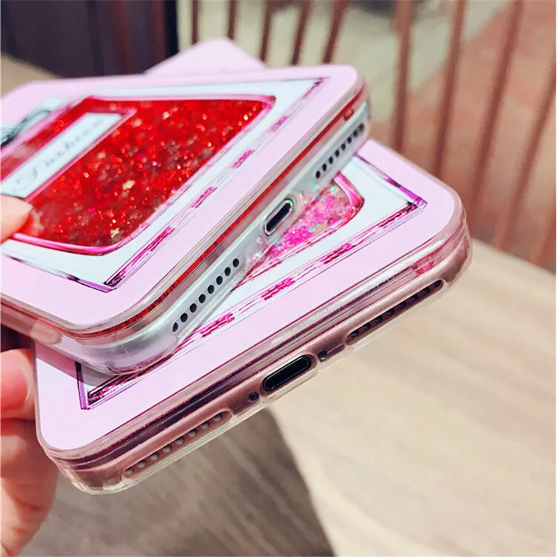Чехол для iphone 6s 6 7 8 plus силиконовый прозрачный чехол-накладка с блестками XS MAX x 11 Pro