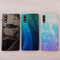 new original tempered glass back cover for huawei p30 spare parts back battery cover door housing camera frame