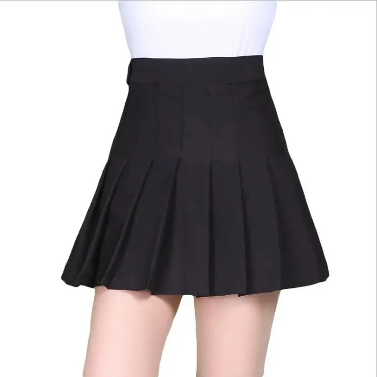 

Korean college wind women high waist skirt