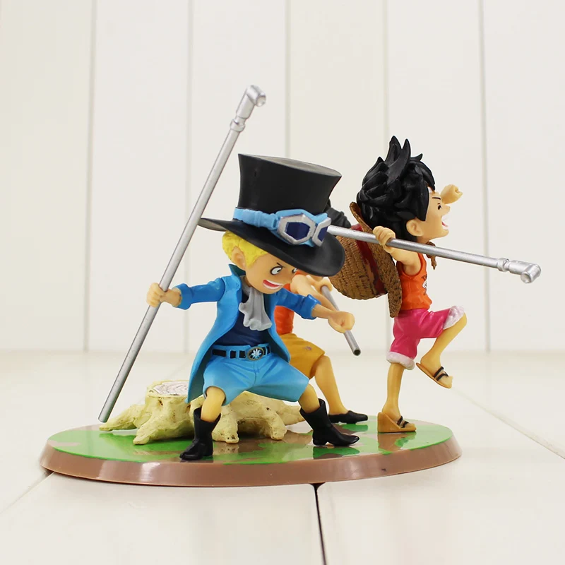 3 шт./лот аниме ASL Luffy Ace Sabo Three Brothers ПВХ экшн-фигурка Коллекционная модель игрушки