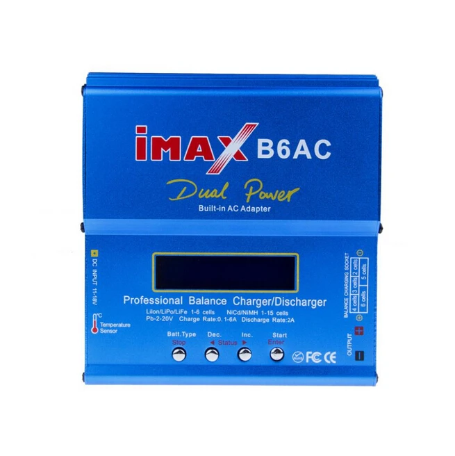 Цифровой iMAX B6AC 80 Вт Lipo NiMH балансирующее зарядное устройство/Dis устройство