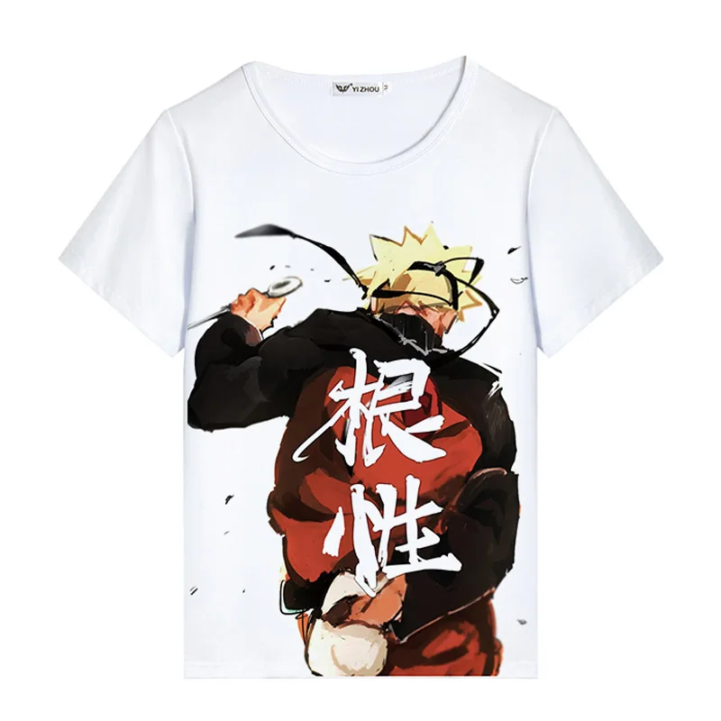 04 Футболка с Наруто Аниме одна деталь футболка для женщин DRAGON BALL футболка GINTAMA Косплей короткий рукав топы для мужчин jojo bleach тройники - Цвет: 04