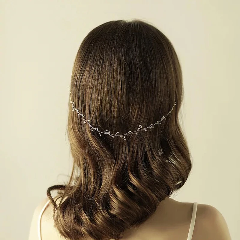 Европейские свадебные Hairbands ручной маленьких невесты Жемчуг Crystal Clear тиара