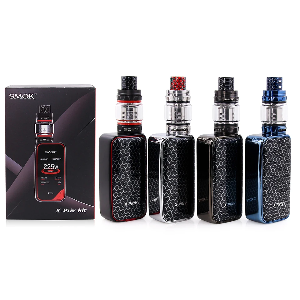 SMOK X-PRIV набор электронных сигарет 225 Вт X PRIV Box Mod с TFV12 Prince Tank 8 мл испаритель VAPE SMOK XPRIV Kit