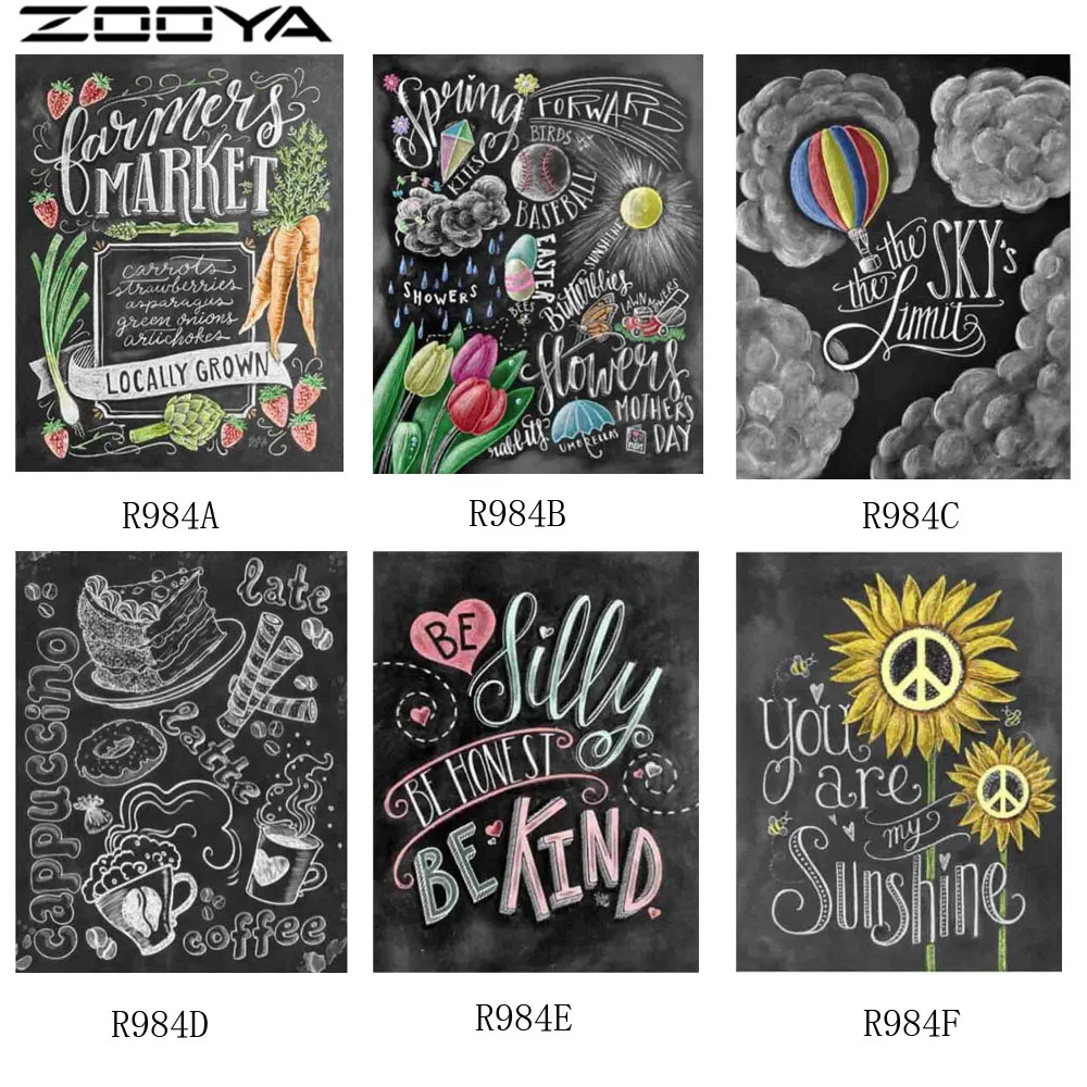 

ZOOYA New 5d Diamond Embroidery Kits Cross-Stitch Greetings Gift Home Decor Diamond Painting Mosaic DIY Pcitures Needlework R984