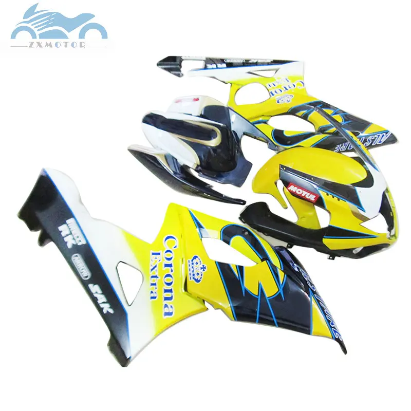 Обновите комплект обтекателей для Suzuki GSXR 1000 2005 2006 GSX R1000 спортивные Обтекатели набор 05 06 GSXR1000 K5 K6 желтый corona AT27
