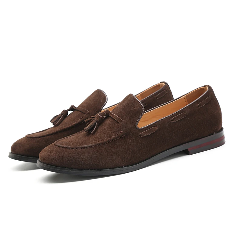 high quality shoes men Loafers factory outlet elgant Matte leather shoe casual brand trend wedding black | Обувь