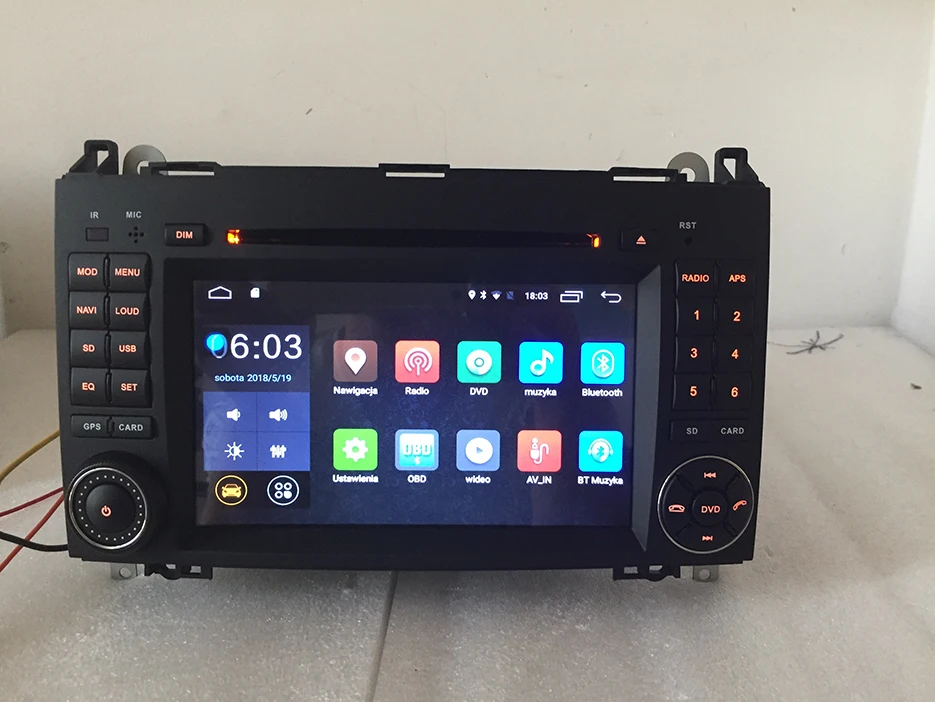 Android 8 1 для Mercedes Benz/Sprinter/B200/B class/W245/W209 автомобильный dvd gps Wi Fi радио BT рулевое колесо