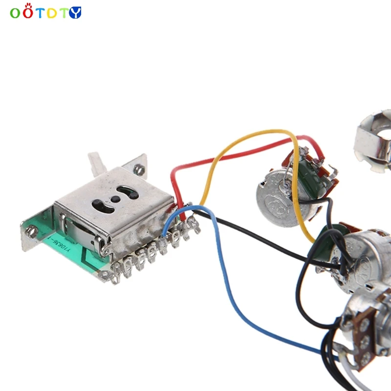 3 звукоснимателя гитара схема предварительно смонтированный монтажный жгут с A500k