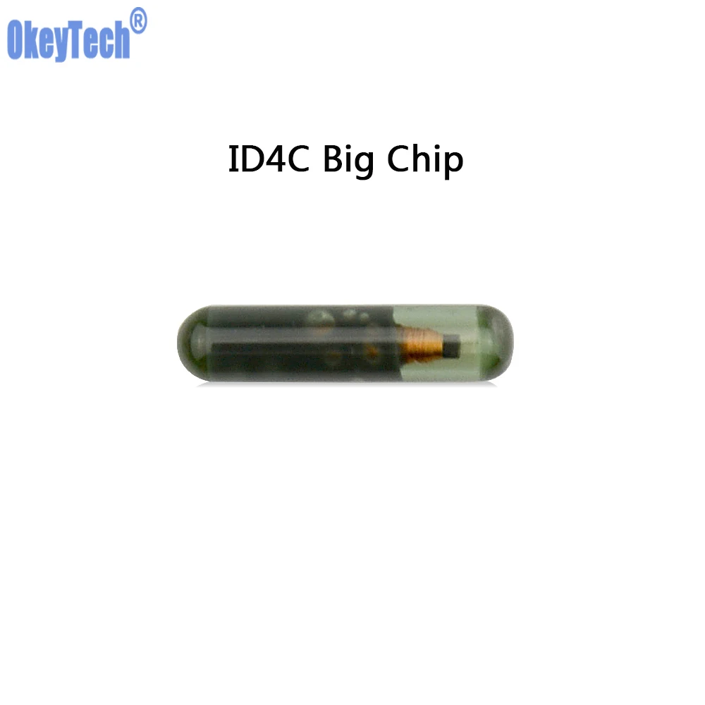 OkeyTech 1 шт. Автомобильный ключ чип ID4C Большой Стеклянный (после продажи) ID 4C для Ford
