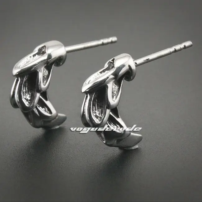 

316L Stainless Steel Claw Mens Stud earrings 3Q007(2 Pieces)