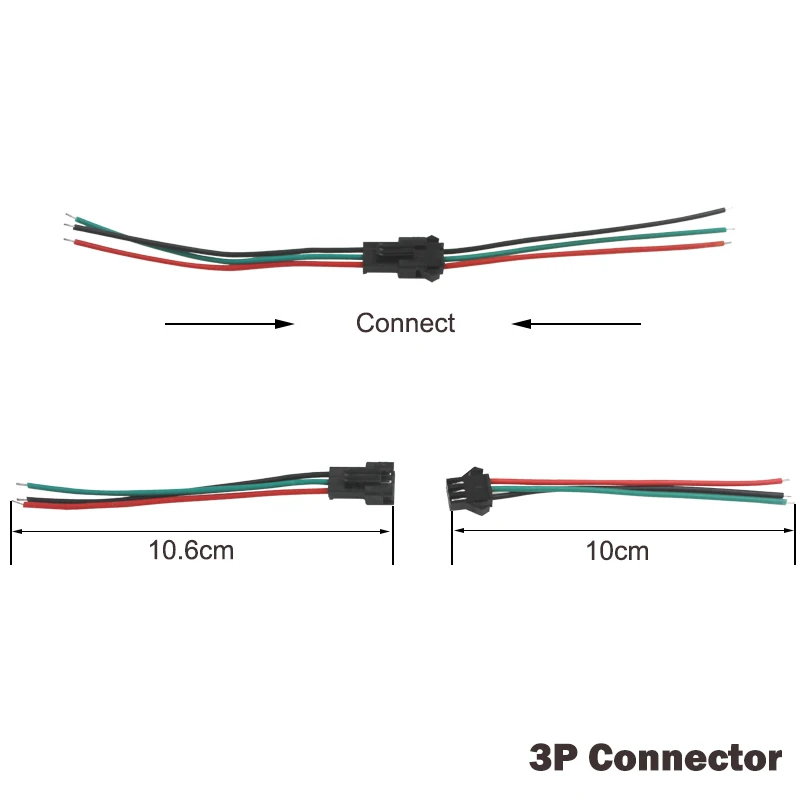10 пар JST SM 2Pin/3Pin/4Pin быстрый разъем клеммный провод штекер переходник линейный