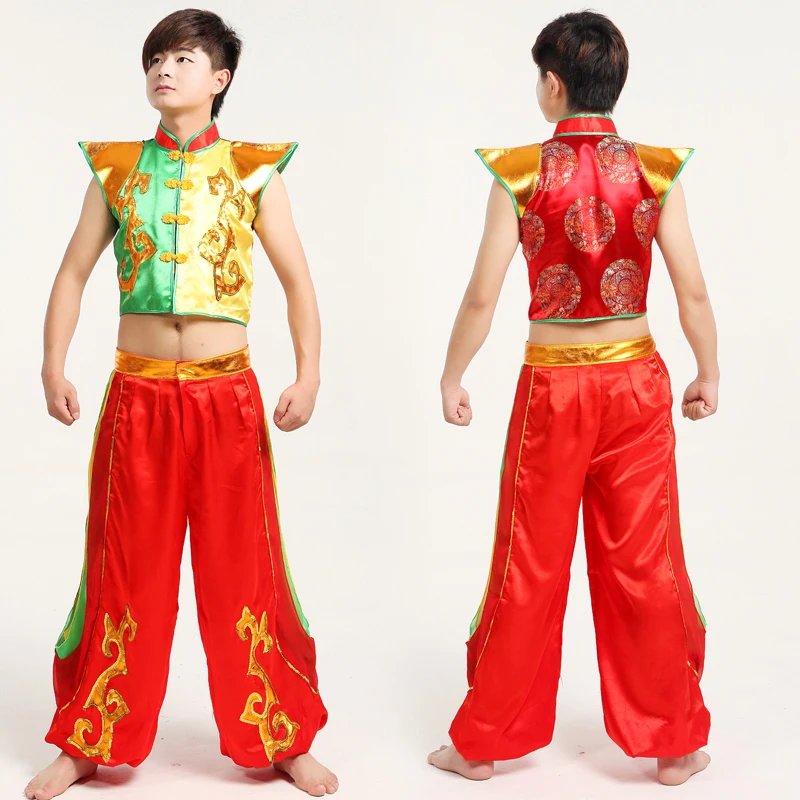 Распродажа костюмы для танцев костюм дракона мужские молодых китайских народных