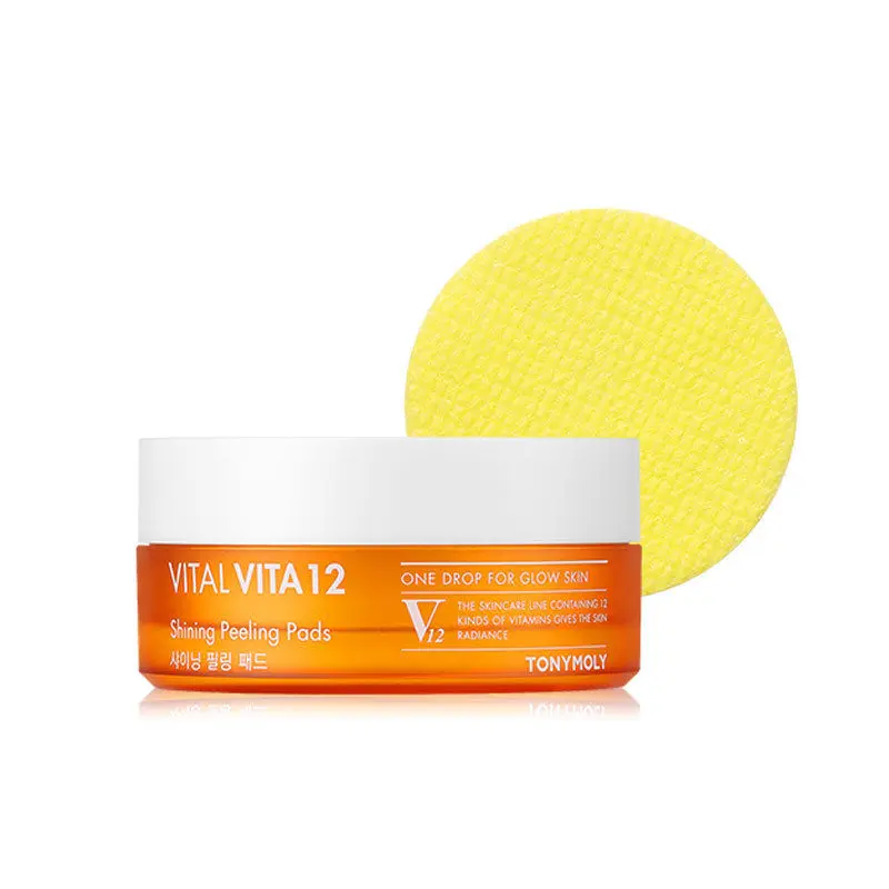 Корейская косметика Vital Vita 12 сияющие пилинг колодки 50 шт. маска для лица очищающая