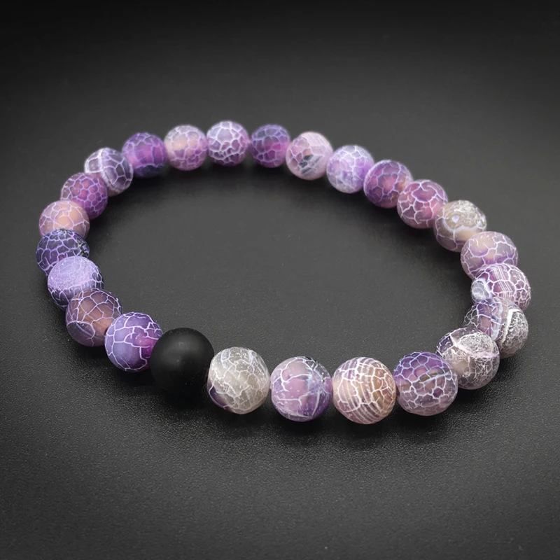 2 шт./компл. натуральный камень модные браслеты для пары состаренный Инь Янь Будда