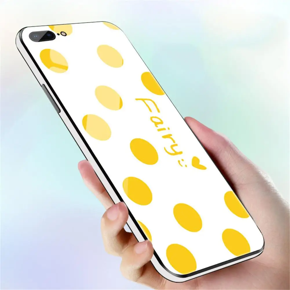 Kuulee For iPhone 7/8 Fashion Wave Point Pattern Color Edge Soft Glass Full Protection Anti-falling Phone Case |