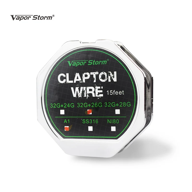 Нагревательный элемент Clapton, 15 футов, 32 г 28 г 26 г 24 г, RDA RBA RDTA