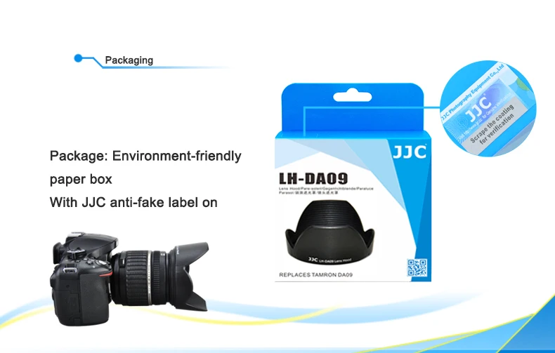 Бленда JJC для объектива Tamron A09 28-75 мм f/2,8 XR di LD Aspherical(IF)/A16 17-50 мм f/2,8 XR di-II LD Aspherical [IF] заменяет DA09