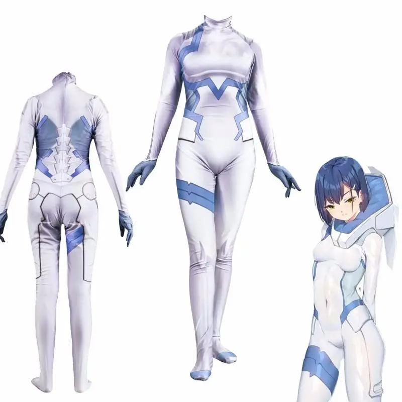 Комбинезон для косплея аниме дорогой 02 костюм любимый в FRANXX ICHIGO Zero Two Женский