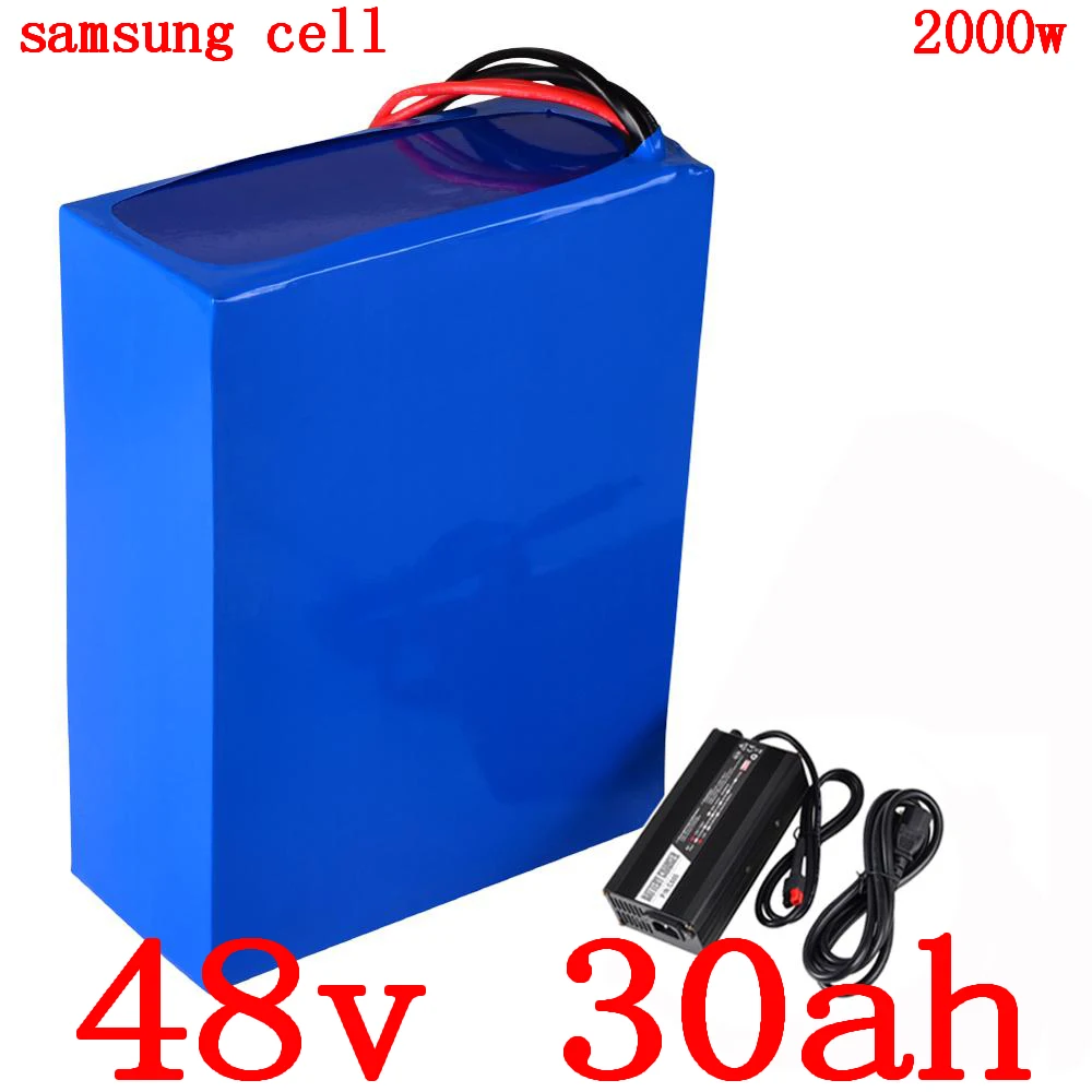 Литиевая батарея для электровелосипеда samsung 1000 Вт 1500 2000 48 В 30 Ач 10 13 15 18 20 25