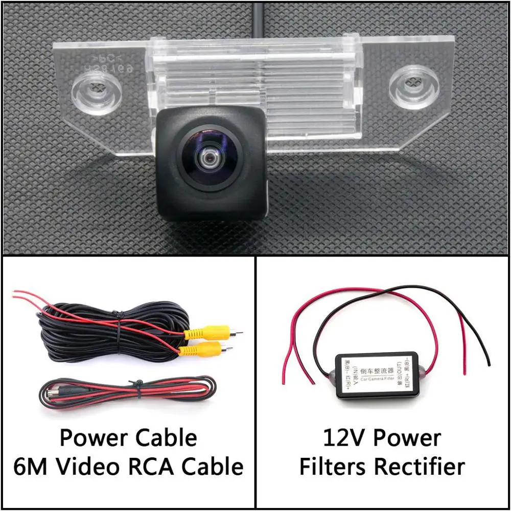 Camera With Filter 175 градусов HD камера заднего вида для Ford Mondeo 2000-2007 Focus 2 MK2 Sedan Fiesta автомобильный парковочный монитор ночного видения - Название цвета: Camera With Filter