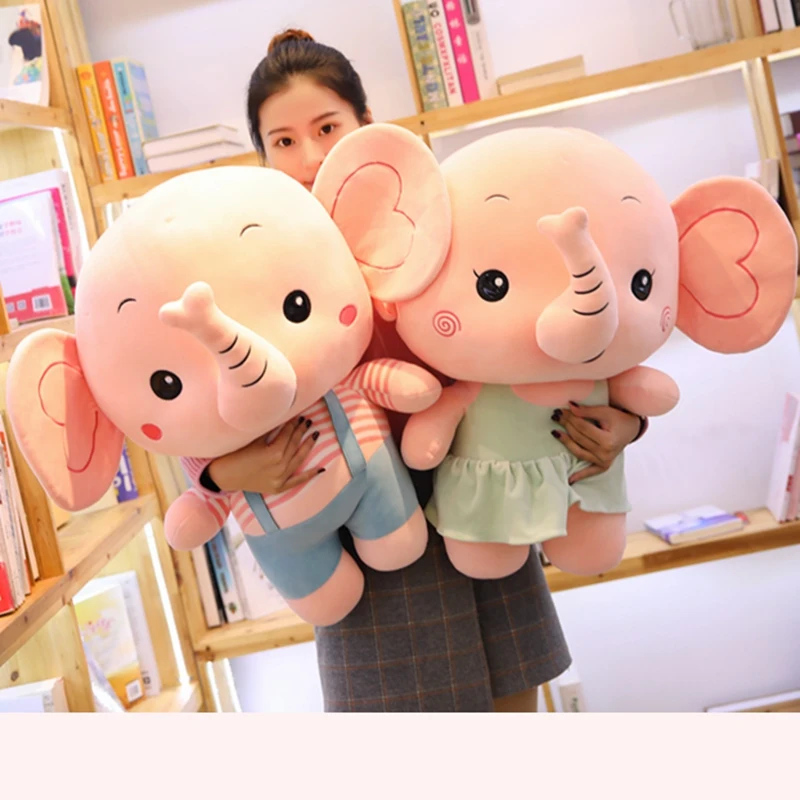 70 см милые плюшевые влюбленные Слоны игрушки мягкие куклы Животные украшение для