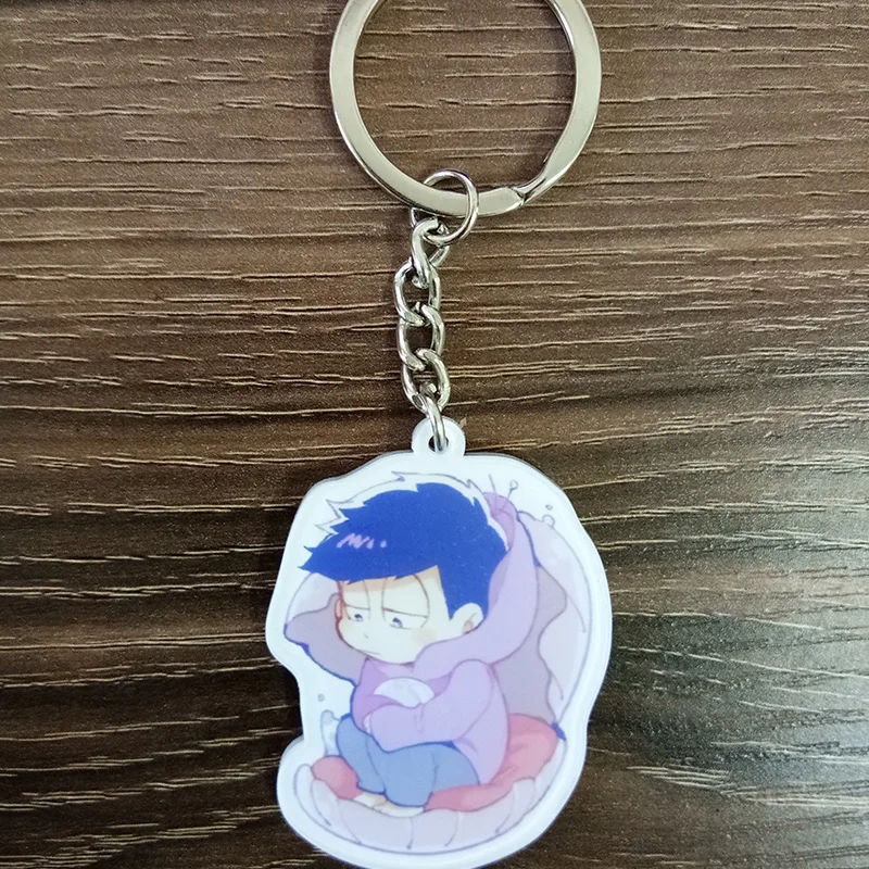 Брелок с аниме Osomatsu san Sea World, версия с морским животным, Karamatsu Ichimatsu Jyushimatsu, брелок с подвеской Llavero De