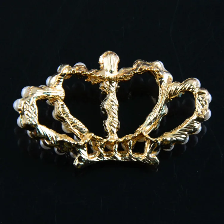 Новинка 42 мм сплав принцесса корона ручная работа жемчуг цветок невесты 20 шт./лот