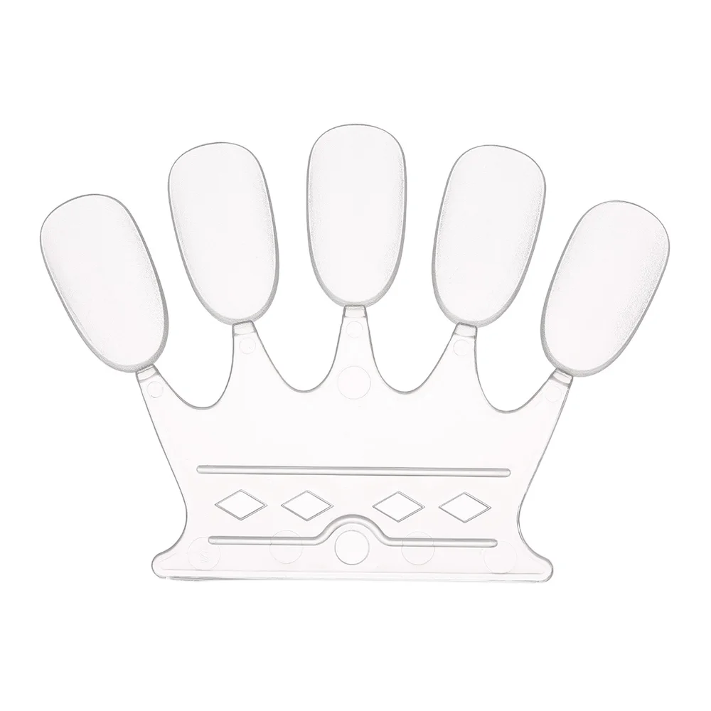 10 шт. накладные ногти в форме короны натуральный прозрачный акриловый УФ-гель