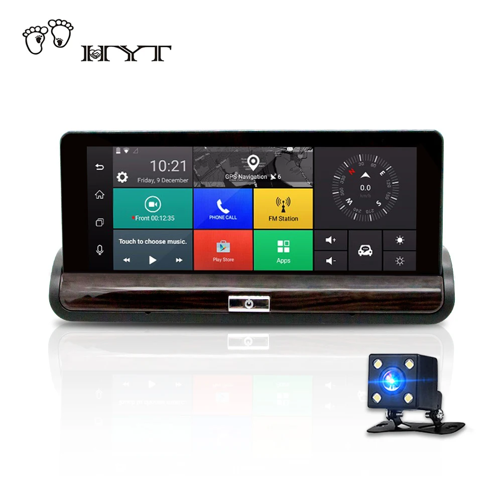 HYT H600 3 г 7 дюймов Видеорегистраторы для автомобилей тире камеры GPS рекордер Android 5.0