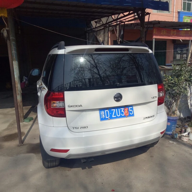 Спойлер для skoda yeti 2013 2017 спойлер высокого качества из АБС пластика автомобиля