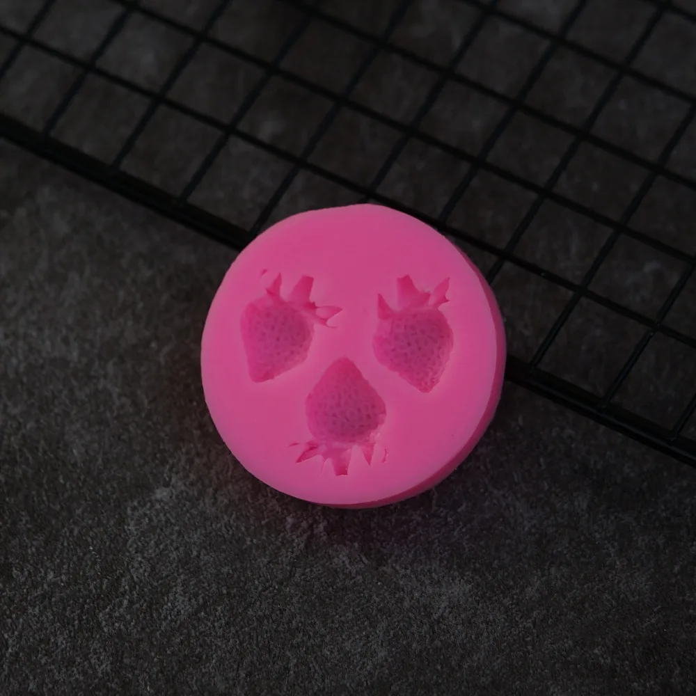 Клубника силиконовая форма милые фрукты помадка украшения торта DIY Sugarcraft