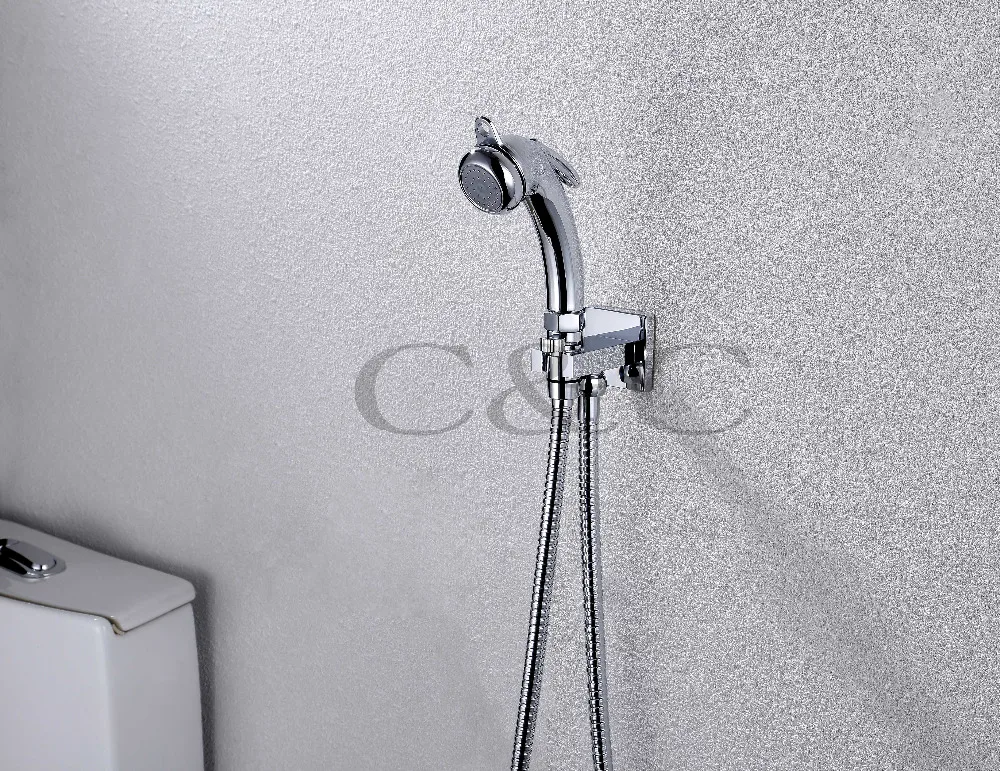 Настенный хромированный многофункциональный портативный пистолет Shattaf для биде