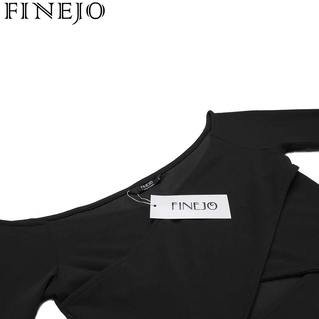 Женское облегающее платье FINEJO платье-карандаш с v-образным вырезом и открытыми