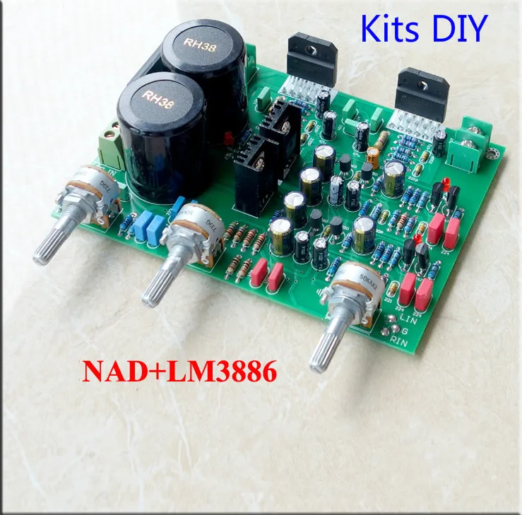 Ghxamp LM3886 усилитель звуковой платы Наборы Diy 68 Вт + обратитесь NAD тон предусилитель