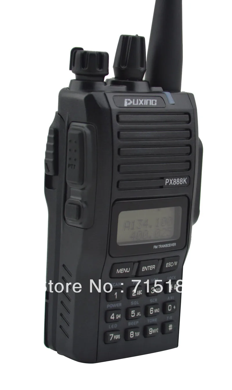 Черный цвет искусственная кожа двухдиапазонный VHF и UHF Профессиональный