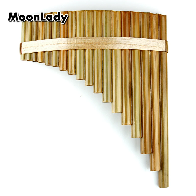18 Pipes Pan Flute F Key китайские Музыкальные инструменты оригинальный цвет КОРИЧНЕВЫЙ