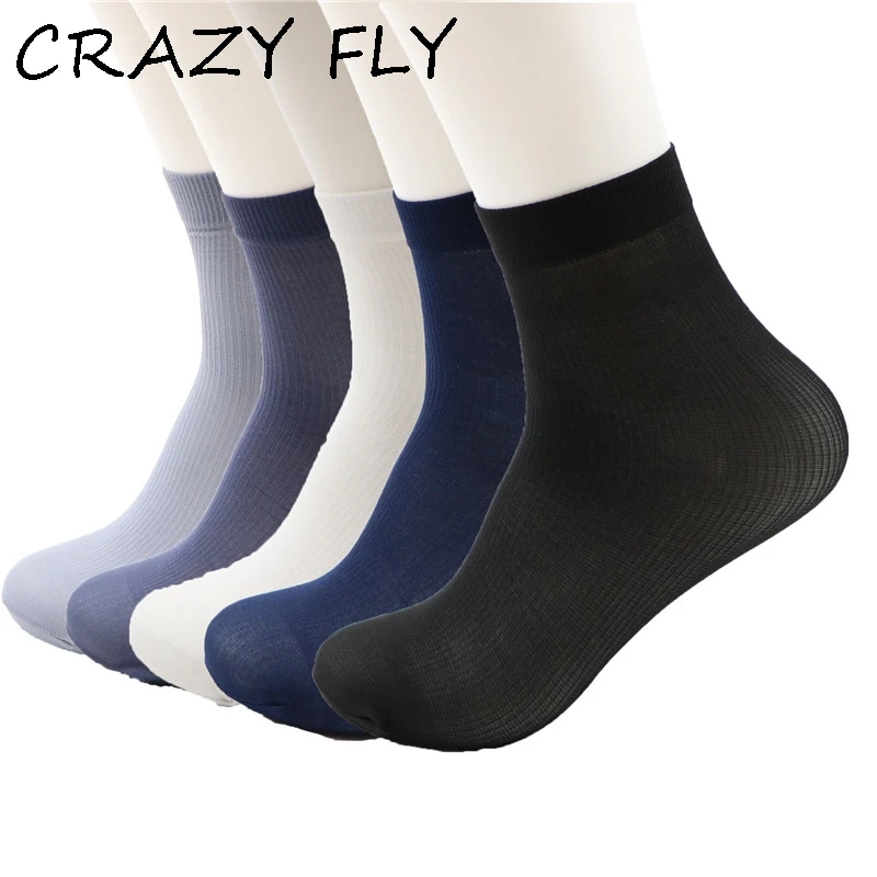 Магазин Crazy Fly новые 1 шт. летние тонкие короткие носки мужские растягивающиеся