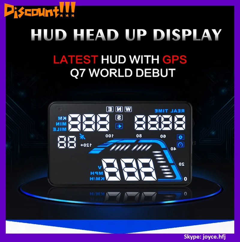 HUD Head up Diplay автомобильный Стайлинг система предупреждения о превышении скорости