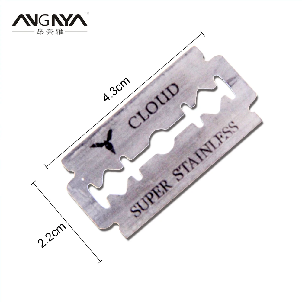 Лезвия для бритья мужчин лезвия с двойными лезвиями из нержавеющей стали 100