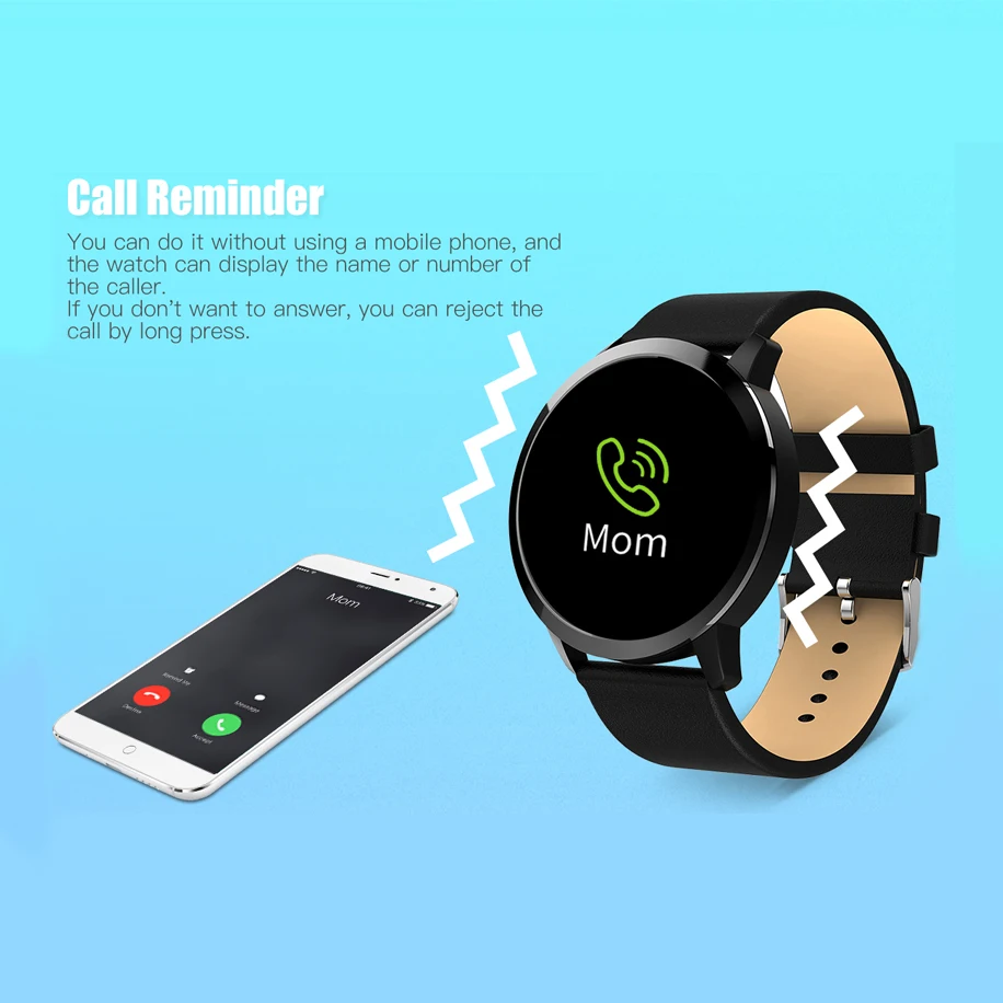 Смарт-часы TimeOwner Q8, монитор сердечного ритма, умный Браслет, OLED цветной экран, Смарт-часы, модный фитнес-трекер