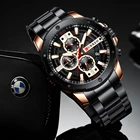 CURREN Роскошные Кварцевые наручные часы мужские спортивные часы 8336 Нержавеющая сталь ремешок хронограф мужские водонепроницаемые